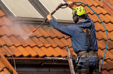 Démoussage et hydrofuge de toiture à Courbouzon